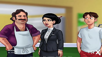 Preview 2 of Dutch Mature Orgy - SummertimeSaga - Kiss at Workplace E4 #5