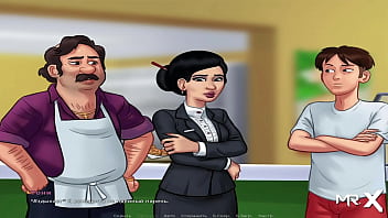 Preview 3 of Dutch Mature Orgy - SummertimeSaga - Kiss at Workplace E4 #5