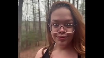 Preview 1 of Very Mature Young - Curvy mountain MILF surrounded by hard wood but not the kind I want in me right now  #publicflash