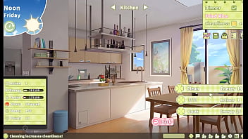 Preview 3 of Mehak Malik Xnxx Videos New - Summer Clover [ HAREM HENTAI GAME ] Ep.4 CAUGHT my BOSS masturbating to my GIANT COCK !