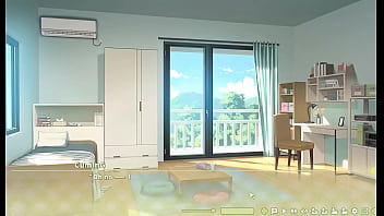 Preview 1 of Mehak Malik Xnxx Videos New - Summer Clover [ HAREM HENTAI GAME ] Ep.4 CAUGHT my BOSS masturbating to my GIANT COCK !