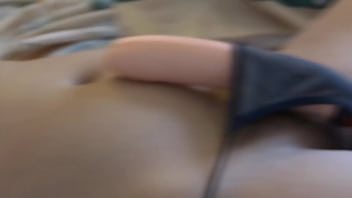 Preview 3 of Uneune - My wife on the beach with her huge dildo is recorded by her best friend&#039_s son