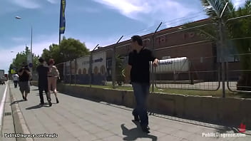 Preview 2 of Uk Hooker - Ginger slut hard ass banged in public