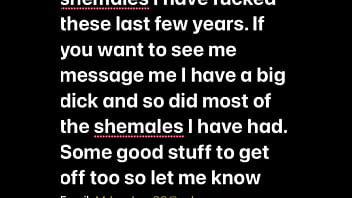 Preview 1 of Bisexual Masterbate Guy - Shemales I fuck I can&rsquo_t upload everything here due to it taking very long. Get in touch