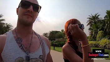Preview 2 of Big Pussy And Big Bobs - Amateur Thai cutie blowjob and sex with boyfriend once back in the hotel