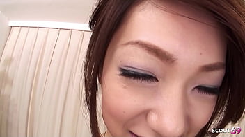 Preview 1 of Hd Clg Mam - Japanese MILF with big natural tits give Titjob and Suck Old Guys Cock at Uncensored JAV Casting