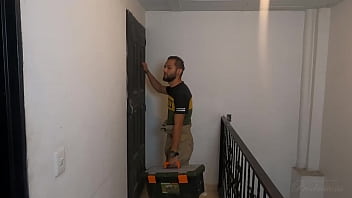 Preview 1 of Happen On - Hotwife has sex with the handsome plumber / AnnRides