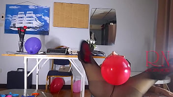 Preview 3 of French Anal Rape - Office Obsession,  The naked secretary in the office puts on nylon pantyhose. Milf secretary pantyhosed.  22