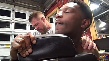 Preview 3 of Mahi Xx Banla - Rocco Steele pounds Romance bareback in the barbershop