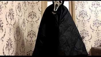 Preview 2 of Mia Khalifa Massage Room - The monster from &quot_SCREAM&quot_ scares a young gay man with his huge cock / LOTS OF SPERM