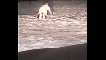 Preview 2 of Wilkes Barre Pa Ameture Sluts - Crawling in snow