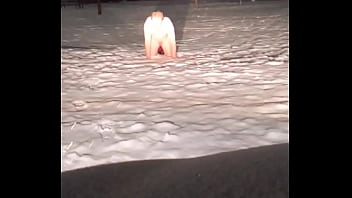 Preview 1 of Wilkes Barre Pa Ameture Sluts - Crawling in snow