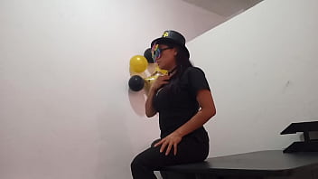 Preview 1 of Cum On Cousins Sock - I&#039_M BORED IN THE OFFICE AND I PUT IN A BUT PLUG TO GET AROUS AT WORK. I&#039_M A SLUT IN MY OFFICE