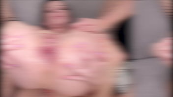 Preview 3 of Bff Sob - 3on1 Mia Capri gets her first time DAP from three big cocks EKS007