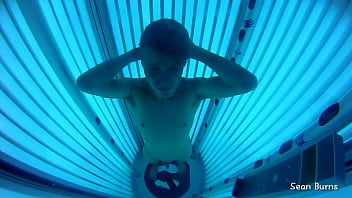 Preview 2 of Hd Mon Lesbi - Sexy Jock at the Tanning Booth