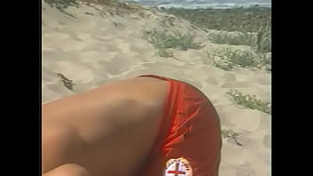 Preview 2 of Brazzer Alison Tyler - Excited male licks the pussy of a slender blonde and fucks her in different positions on the beach