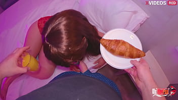 Preview 1 of Fox Tube Sex Japanes News - Big ass MILF asks for rough anal and then she makes him to slow down