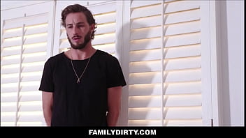 Preview 1 of Larci Li - FamilyDirty - Young Skinny Teen Step Sister Orgasms Repeatedly While Being Fucked By Nerdy - Vanna Bardot,  Lucas Frost