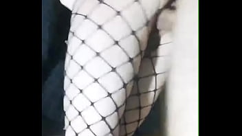 Preview 2 of Lara Lorenzo Braun Shy Man - Slender girlfriend in a skirt and stockings fucked while standing in a tight pussy and cum inside her -CalientePWNZ