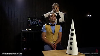 Preview 2 of Massage Blue Flim - Slaveboy whipped and pegged by femdom