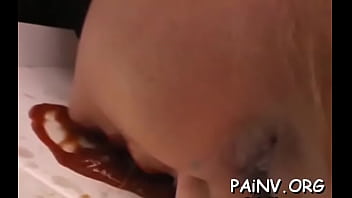 Preview 4 of Hairy Busty Alicia - Pungent chick is gently rubbing her love tunnel