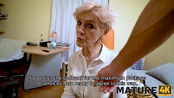 Preview 2 of Quebec Strapon - MATURE4K. Mature insurance agent enjoys unplanned sex with handsome guy