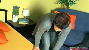Preview 1 of Oromo Sex - Filthy dude fuck his matured horny step sister,  cumin on her tits