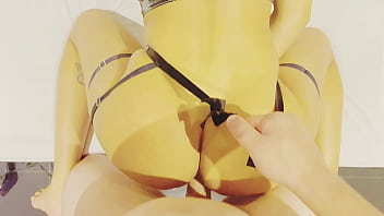 Preview 3 of Real Wrap Gagged - Fodendo a buceta da minha namorada de quatro no motel