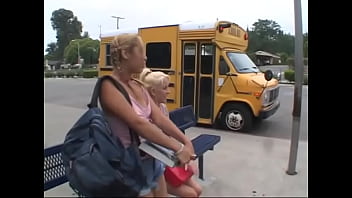 Preview 1 of Bangladesh Nice Girl Saxy Xxx - Blonde teen with small elastic breasts has passionate sex with horny bus driver gives him a blowjob and gets cum