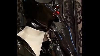 Preview 2 of Aj Finger - Naughty maid girl by Rubber-Pervs #maid #heavyrubber #latex #latexoutfit #rubber #studiogum #rubbergirl studio gum #fetish...