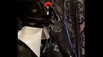 Preview 3 of Aj Finger - Naughty maid girl by Rubber-Pervs #maid #heavyrubber #latex #latexoutfit #rubber #studiogum #rubbergirl studio gum #fetish...