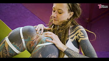 Preview 3 of Njkkh Xxxx - Alternative TATTOO Teens Fucking each other with Crazy Toys,  Anal GAPE,  DP,  Big Toys (goth,  punk,  alt porn) ZF036