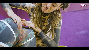Preview 4 of Njkkh Xxxx - Alternative TATTOO Teens Fucking each other with Crazy Toys,  Anal GAPE,  DP,  Big Toys (goth,  punk,  alt porn) ZF036