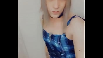 Preview 2 of T Rkin - Gorgeous Tranny Sucks and Touches Her Clitty