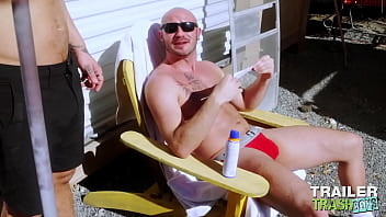 Preview 1 of Burzzer Xxx Video - TRAILERTRASHBOYS Inked Hunk Isaac X Raw Breeds Greg Riley