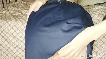 Preview 1 of Mllf Mom Hard - Stepsister in short skirt gave to touch her big ass and beautiful pussy