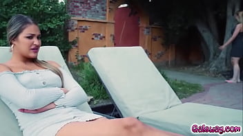 Preview 2 of Bar Tapped - Gizelle&#039_s alone with her new stepmom,   she comes up with a plan on the fly