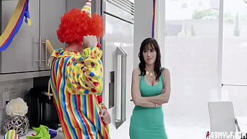 Preview 1 of Yoga Moom And Son In Law - Alana Cruise In Horny Milf Clown Dick Down