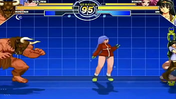 Preview 3 of Shibari Thru Crotch - The Queen Of Fighter Gameplay pesada