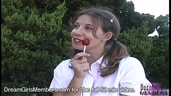 Preview 3 of Real Life Lesbian - College Student Has No Panties On Underneath Her Skirt