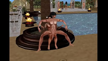Preview 2 of Big Mouth Cartoon - BEACH PERSONAL NUDE DANCER