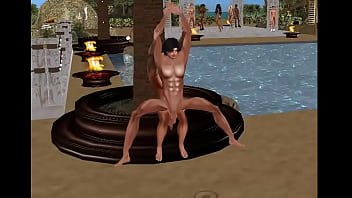 Preview 4 of Big Mouth Cartoon - BEACH PERSONAL NUDE DANCER