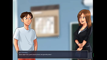 Preview 4 of Granny Being Fuck - Summertime Saga ep 71 - Minha Professora de Fran&ccedil_es quer me Dar