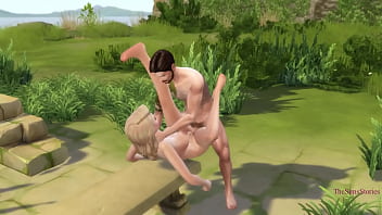 Preview 4 of Yum Story Urdu Font - Sims 4 Innocent blonde fucked by a stranger on an island by the pool,  my real voice