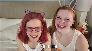 Preview 3 of Lexxxi Luxe Tit Job - Gingers swallow cum nice and good with Savannah Chavez and Ginger Gypsy Jade