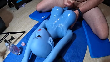 Preview 3 of Free Sex Mo - Titty fucking my sex doll (but I failed)