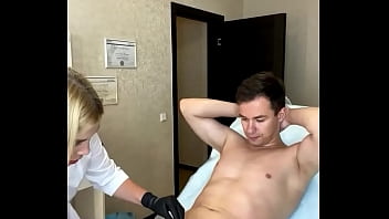 Preview 1 of Kimmi Angrene - SugarNadya finishes her intimate haircut with tweezers,  this cock seduces her