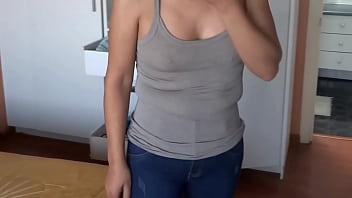 Preview 4 of Kovi Brian - 58 year old flashes herself in front of friend to show her his huge cock and masturbate