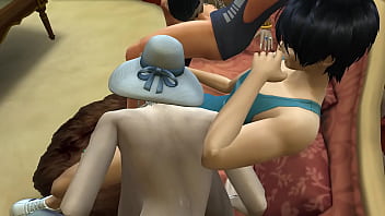 Preview 2 of Panjabi Porn Video Desi - GRANNY TREAT 3 - Horny sugar ladies - Sims 4