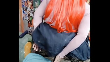 Preview 2 of Brazil Lesbian Scat Eating Poop - Use un dildo en mi transmisi&oacute_n en directo pt1